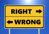 Right and wrong directions
